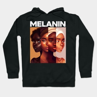 Melanin Shades Afrocentric Black Pride Hoodie